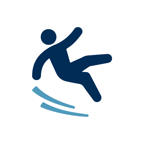 Ausrutschende Person Icon